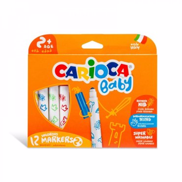 ΜΑΡΚΑΔΟΡΟΙ CARIOCA BABY JUMBO 2+ 12 ΧΡΩΜ.