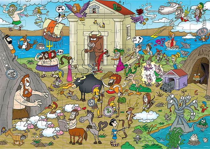 PUZZLE ELLINIKI MuThOLOGA 100 TEM.