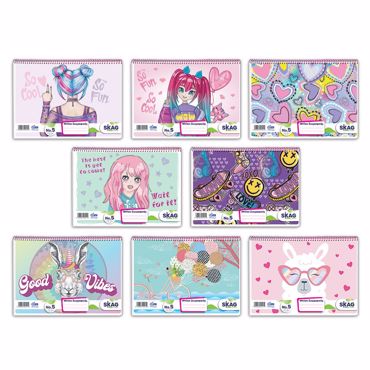 SKAG ΜΠΛΟΚ ΖΩΓΡΑΦΙΚΗΣ ΚΟΡΙΤΣΙ Ν.5 Α4 51Φ