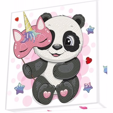 DIAMOND DOTZ ΚΑΜΒΑΔΑΚΙ 22*22CM PANDA CORN