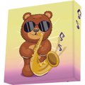 DIAMOND DOTZ KAMBADAKI 22*22CM SAX BEAR