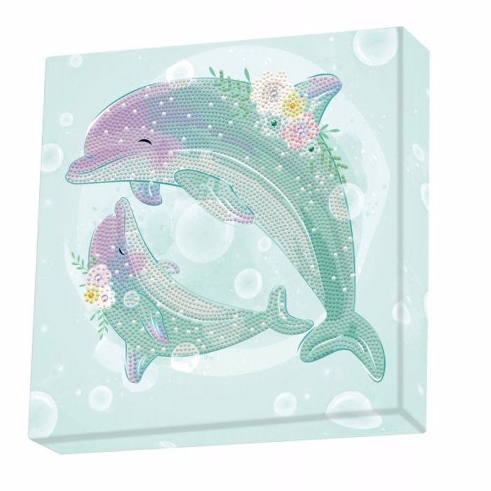 DIAMOND DOTZ KAMBADAKI 28*28CM DOLPHIN DANCE