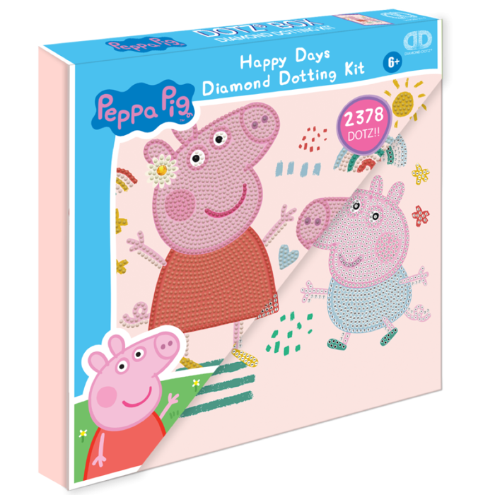 DIAMOND DOTZ KAMBADAKI 28*28CM HAPPY DAYS,PEPPA PIG