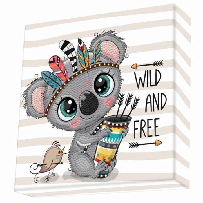 DIAMOND DOTZ KAMBADAKI 22*22CM WILD & FREE