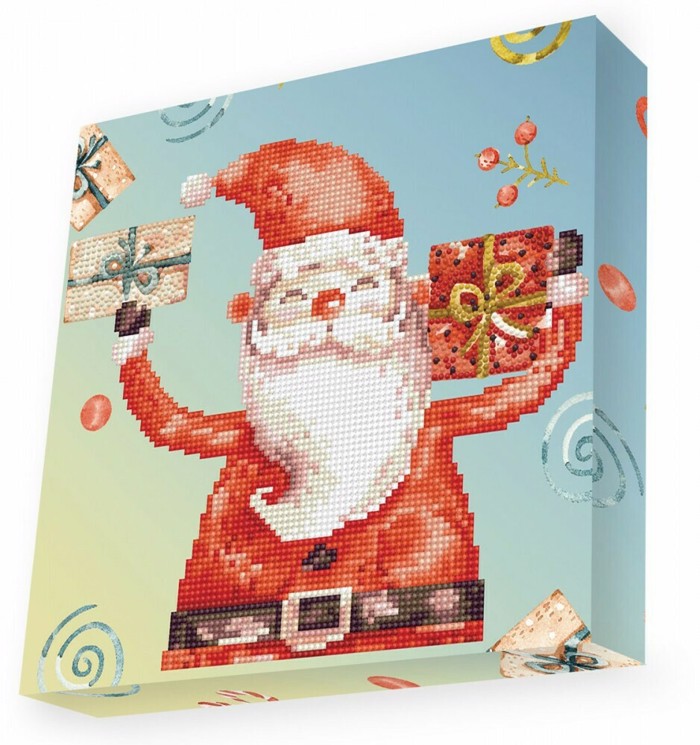 DIAMOND DOTZ KAMBADAKI 28*28CM SANTA CHEER