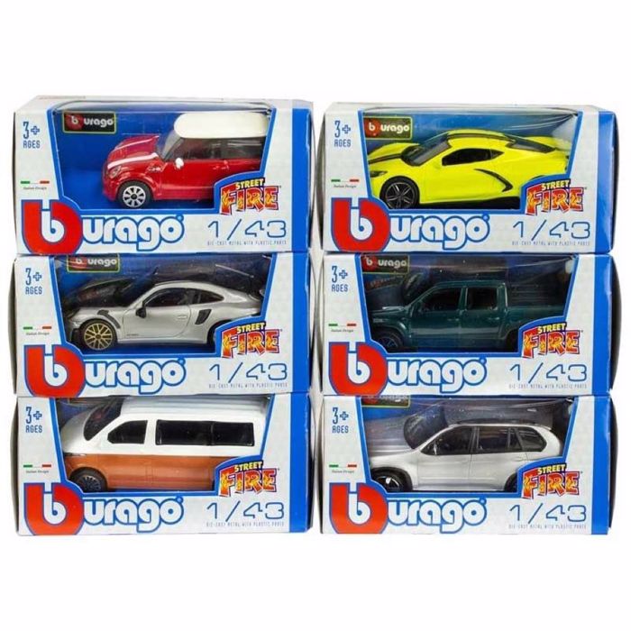 BURAGO 1/43 RALLY STREET FIRE