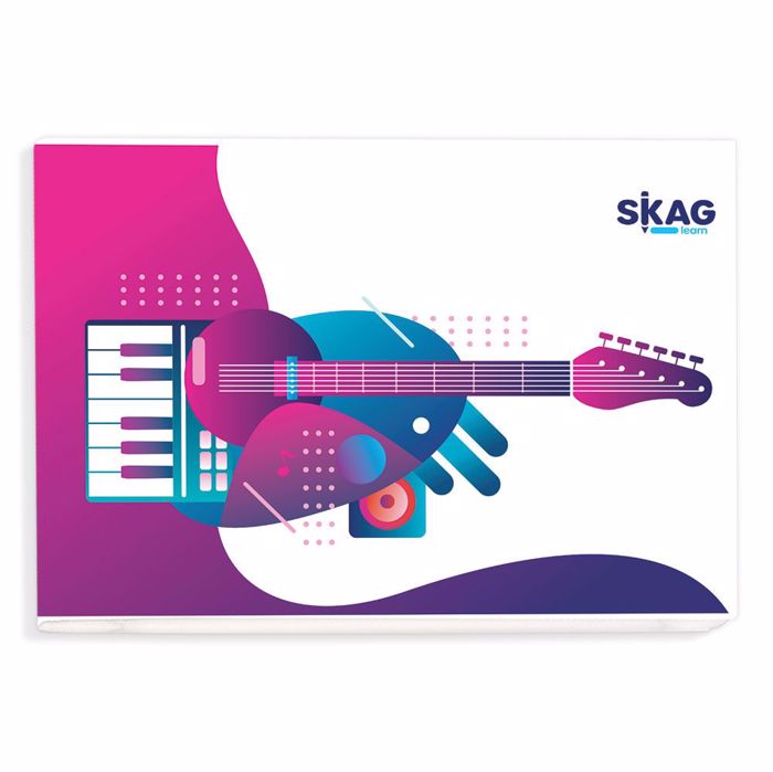 SKAG ΤΕΤΡΑΔΙΑ ΜΟΥΣΙΚΗΣ ΠΛΑΓΙΑ 14X20 40Φ 70ΓΡ SKAG TETRADIA MOuSIKIS PLAGA 14X20 40F 70G