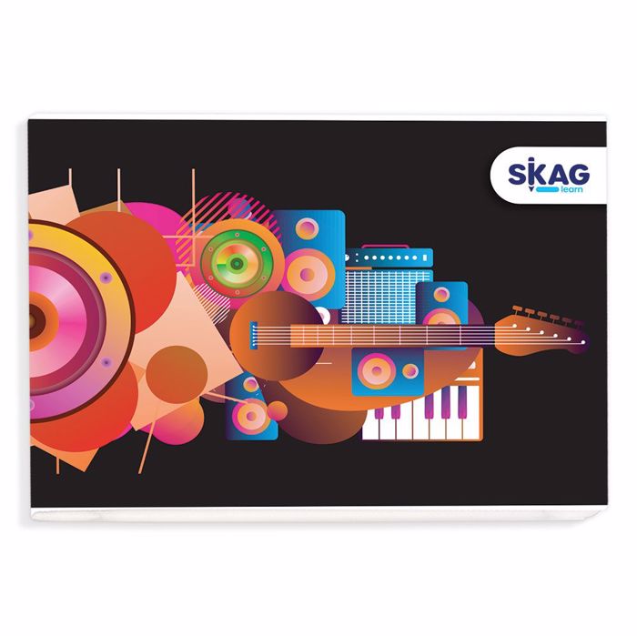 SKAG ΤΕΤΡΑΔΙΑ ΜΟΥΣΙΚΗΣ ΠΛΑΓΙΑ 14X20 40Φ 70ΓΡ SKAG TETRADIA MOuSIKIS PLAGA 14X20 40F 70G