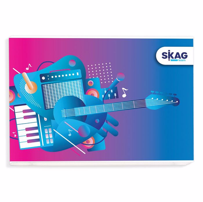 SKAG ΤΕΤΡΑΔΙΑ ΜΟΥΣΙΚΗΣ ΠΛΑΓΙΑ 14X20 40Φ 70ΓΡ SKAG TETRADIA MOuSIKIS PLAGA 14X20 40F 70G