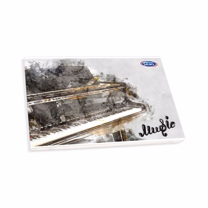 SKAG ΤΕΤΡΑΔΙΑ ΜΟΥΣΙΚΗΣ ΠΛΑΓΙΑ 14X20 40Φ 70ΓΡ SKAG TETRADIA MOuSIKIS PLAGA 14X20 40F 70G