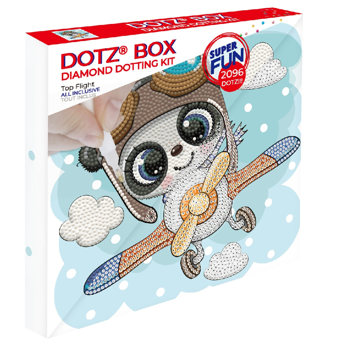 DIAMOND DOTZ KAMBADAKI 22*22CM TOP FLIGHT KOALA  AVIATEUR