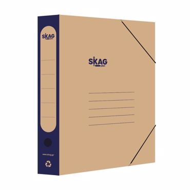 SKAG ΧΑΡΤΙΝΟ ΚΟΥΤΙ ΜΕ ΛΑΣΤΙΧΟ ΜΕ ΡΑΧΗ 5.5cm