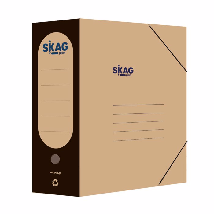 SKAG XARTINO KOuTI ME LASTIXO ME RAXI 12cm
