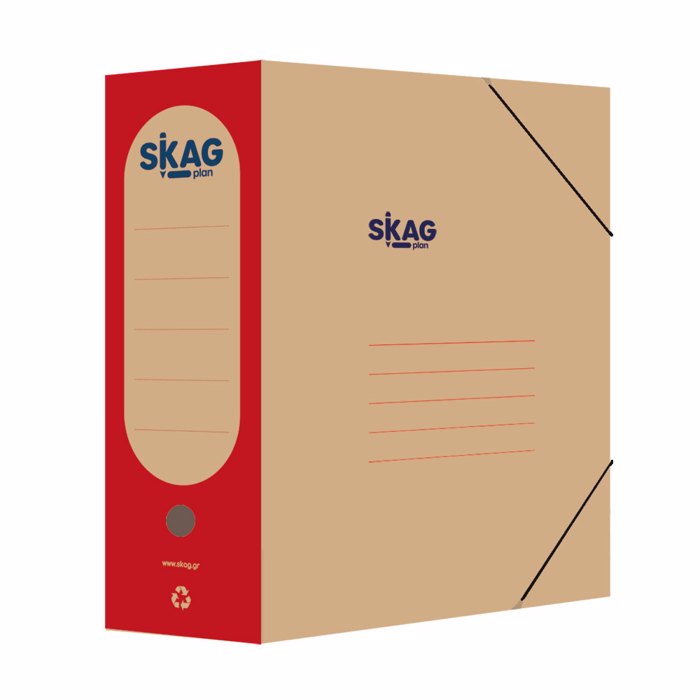 SKAG XARTINO KOuTI ME LASTIXO ME RAXI 12cm