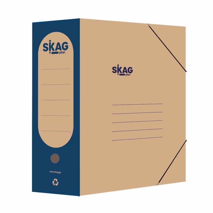 SKAG XARTINO KOuTI ME LASTIXO ME RAXI 12cm