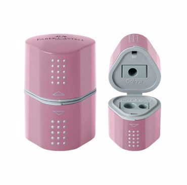 ΞΥΣΤΡΑ FABER CASTELL ΒΑΡΕΛΑΚΙ ΤΡΙΓΩΝΟ GRIP ΡΟΖ