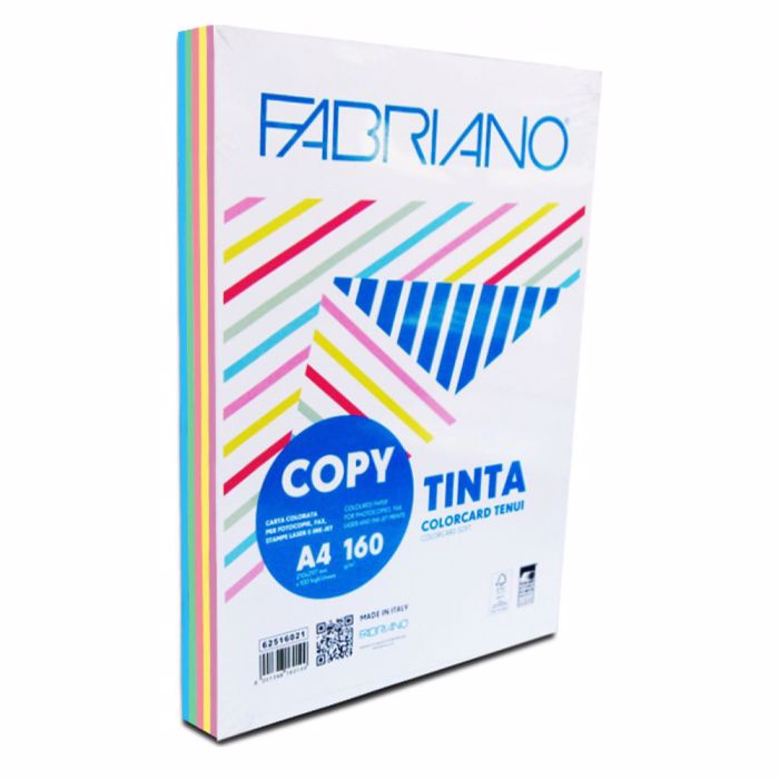 FOTOTuPIKO XARTI PAKETO A4 100f. 160gr PASTEL XROMATA FABRIANO