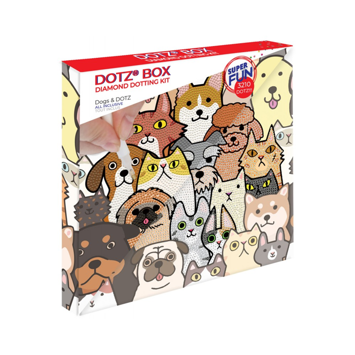 DIAMOND DOTZ KAMBADAKI 28*28CM DOGS & DOTZ
