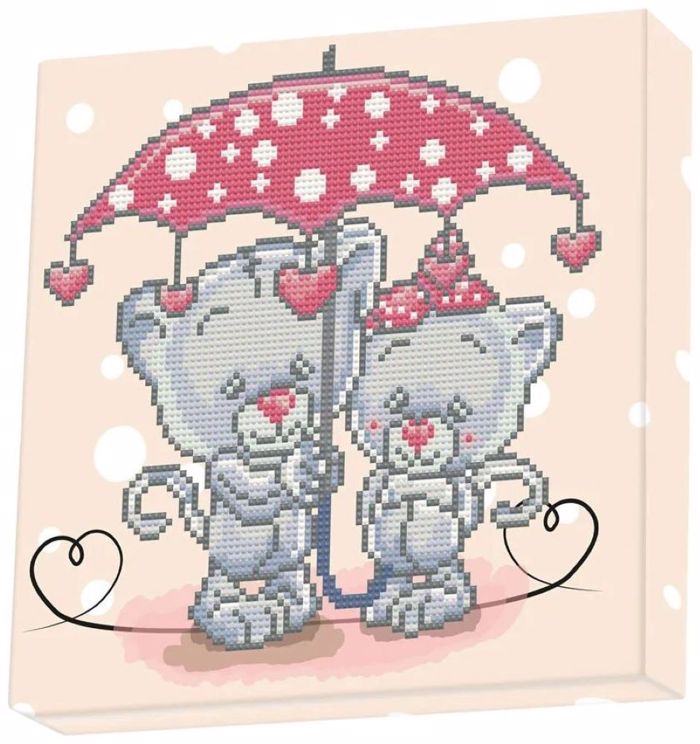 DIAMOND DOTZ KAMBADAKI 28*28CM IT'S RAINING LOVE