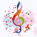 DIAMOND DOTZ TREBLE CLEF