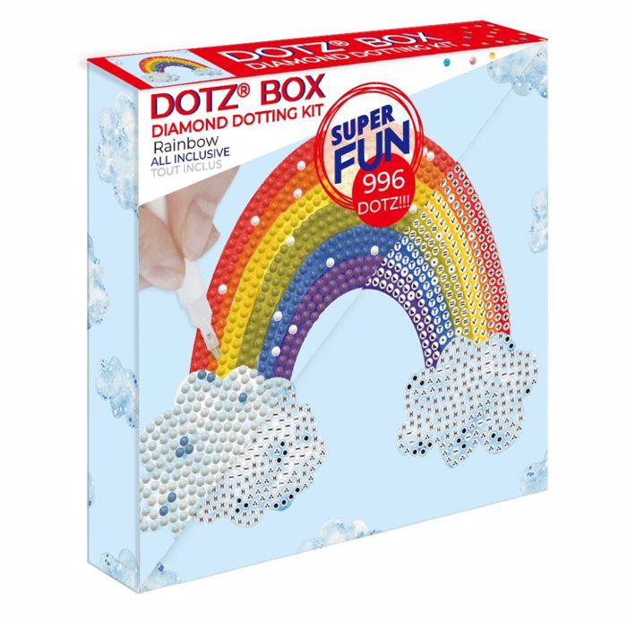 DIAMOND DOTZ KAMBADAKI 15*15CM RAINBOW SMILE
