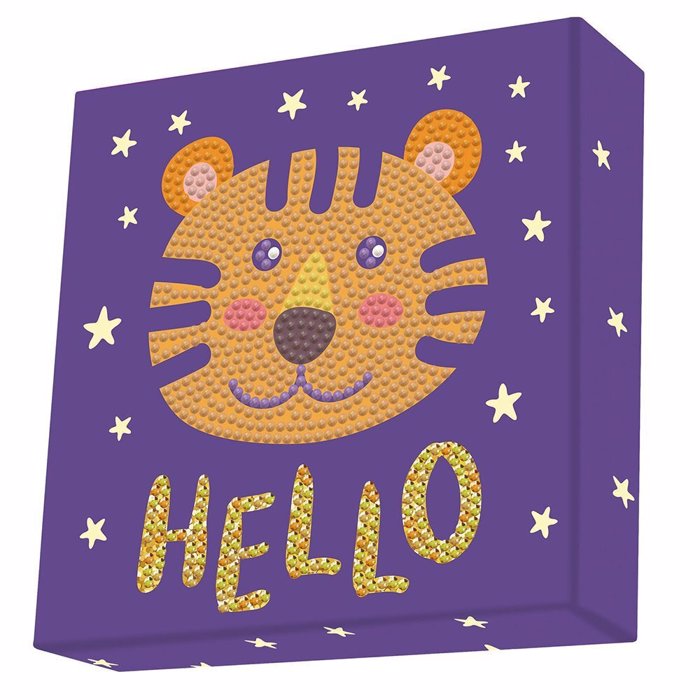 DIAMOND DOTZ KAMBADAKI 15*15CM HELLO TIGER