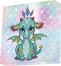 DIAMOND DOTZ KAMBADAKI 22*22CM ARIEL THE BABY DRAGON