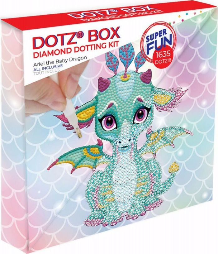 DIAMOND DOTZ KAMBADAKI 22*22CM ARIEL THE BABY DRAGON