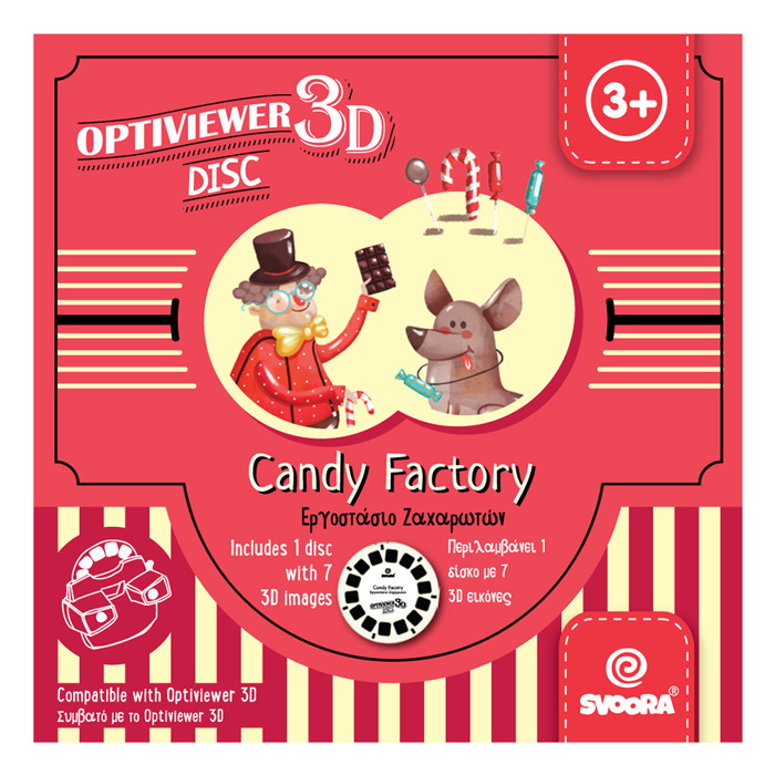 SVOORA OPTIVIEWER 3D DISKOS- CANDY FACTORY