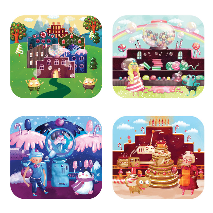 SVOORA OPTIVIEWER 3D DISKOS- CANDY FACTORY