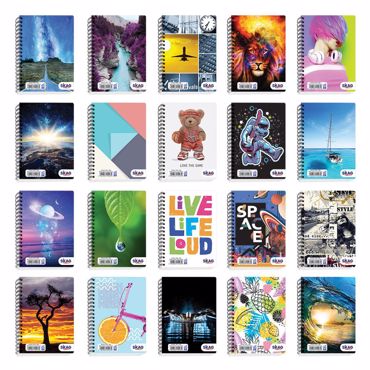 SKAG ΜΠΛΟΚ ΣΠΙΡΑΛ ΠΛΑΓΙΟ ΧΑΡΤΟΝΙ ΜΕ ΣΧΕΔΙΑ Α6