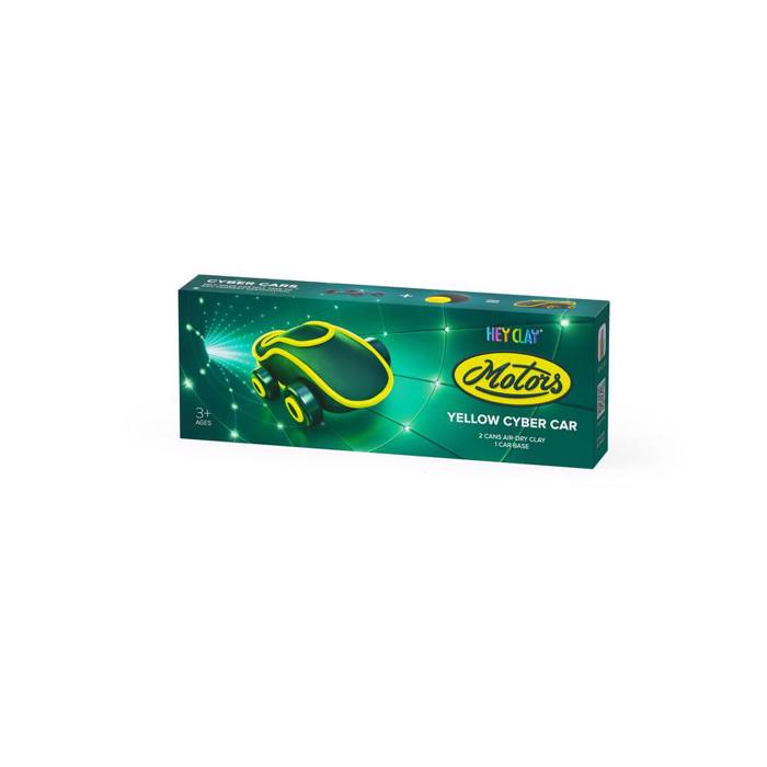 HEY CLAY MOTORS YELLOW CYBER CAR