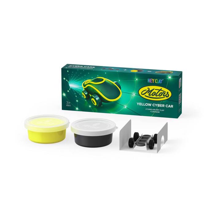 HEY CLAY MOTORS YELLOW CYBER CAR