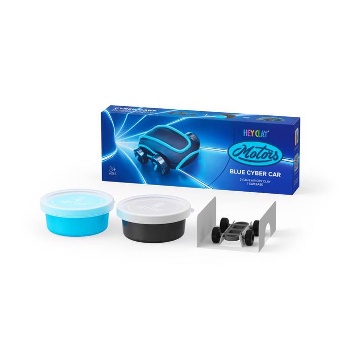 HEY CLAY MOTORS BLUE CYBER CAR