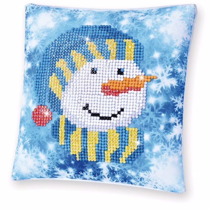 DIAMOND DOTZ MINI PILLOW SNOWMAN CAP