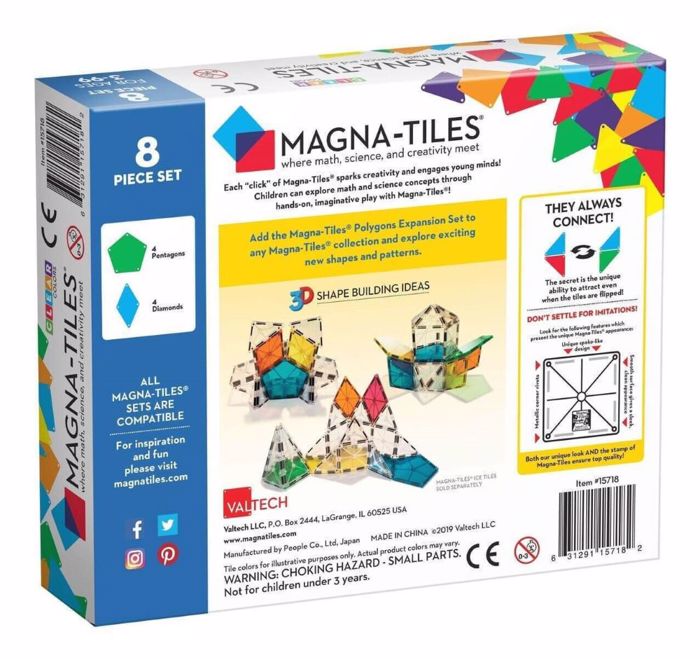 MAGNA TILES POLYGON EXPANSION 8 SET