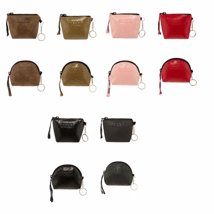 POLO MINI PORTOFOLAKI VINYL ROZ