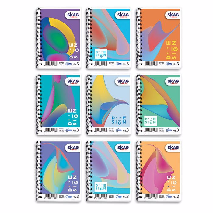SKAG ΜΠΛΟΚ ΣΠΙΡΑΛ PP (HIGH NOTES) 105x150mm N.3 SKAG MPLOK SPIRAL PP (HIGH NOTES) 105x150mm N.3