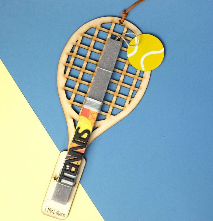 LIFELIKES LAMPADA PLAKE ME XuLINO TAMPLO- TENNIS KITRINO