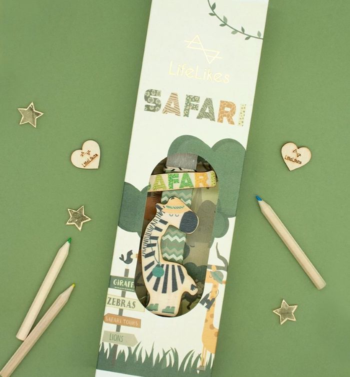 LIFELIKES LAMPADA PLAKE SE KOuTI- SAFARI ZOAKIA