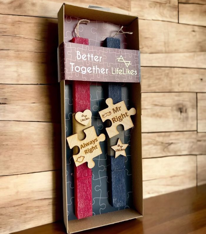 LIFELIKES LAMPADA PLAKE ZEuGRI- MR RIGHT/MRS ALWAYS RIGHT