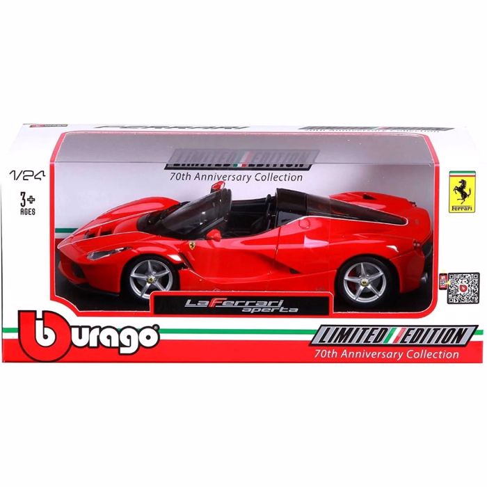 BURAGO 1/24 LAFERRARI APERTA RED