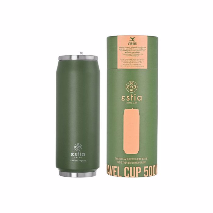 ThERMOS TRAVEL CUP SAVE THE AEGEAN 500ml FOREST SPIRIT