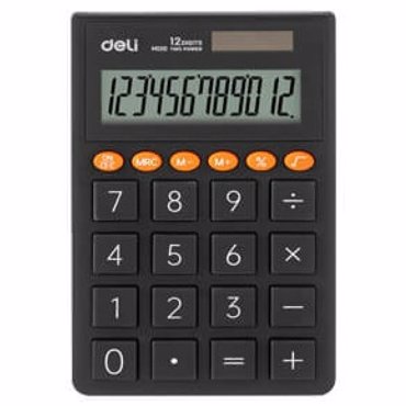 DELI ΑΡΙΘΜΟΜΗΧΑΝΗ 12ψ. 7*0.85*11.22cm ΣΚΟΥΡΟ ΓΚΡΙ