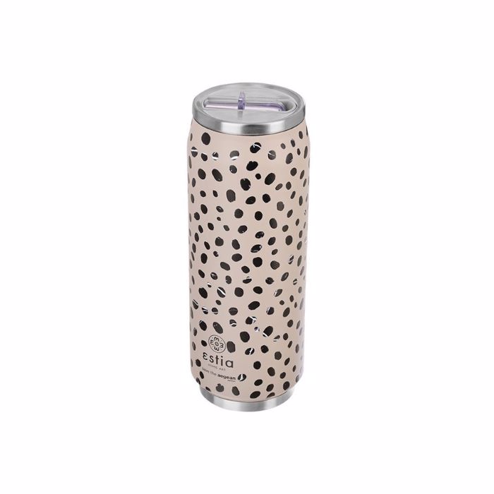 ESTIA ThERMOS TRAVEL CUP SAVE THE AEGEAN 500ml LEOPARD TAUPE