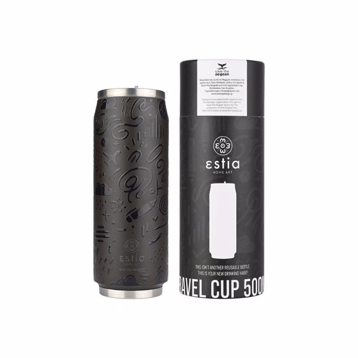 ESTIA ThERMOS TRAVEL CUP STA 500ML NOIR ECHO