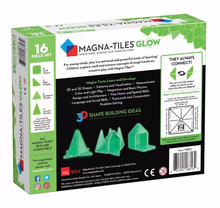 MAGNATILES GLOW 16 SET