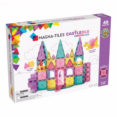 MAGNA-TILES CASTLE DELUXE 48τμχ- ΜΑΓΝΗΤΙΚΑ ΠΛΑΚΙΔΙΑ STEM ΓΙΑ ΚΑΣΤΡΑ