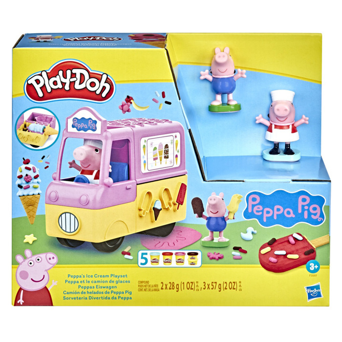 PLAY DOH KATASKEuES ME PLASTELINI- PEPPA'S ICE CREAM PLAYSET