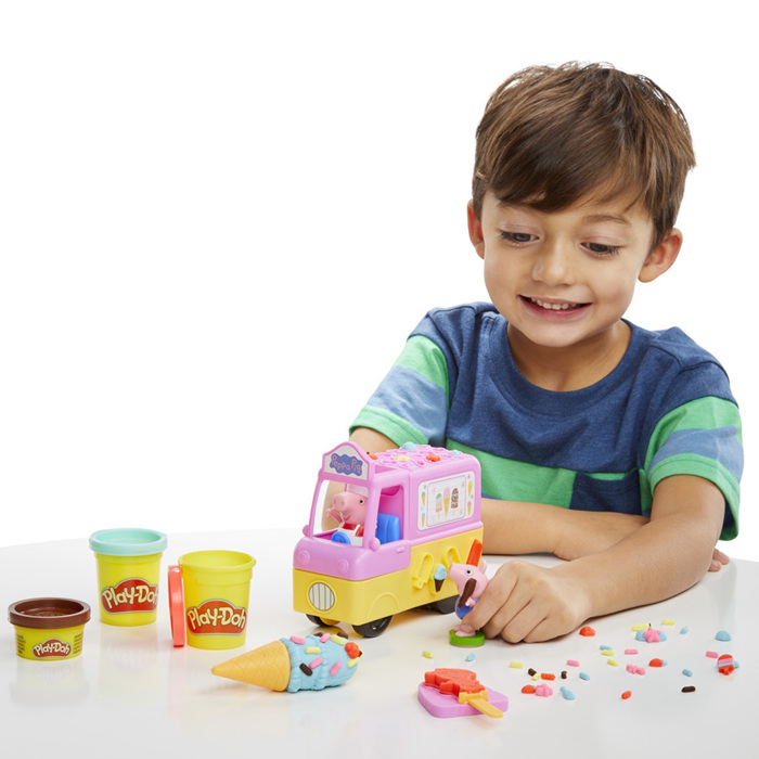 PLAY DOH KATASKEuES ME PLASTELINI- PEPPA'S ICE CREAM PLAYSET